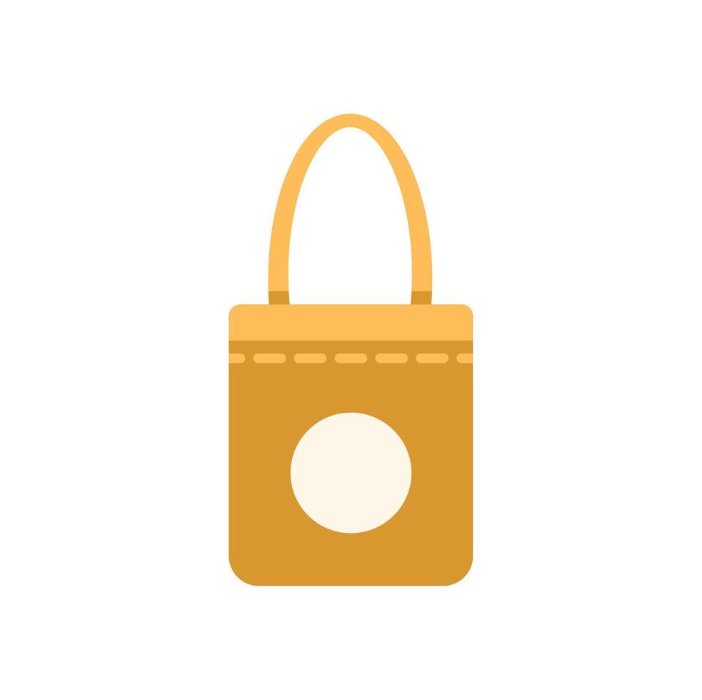 Eco friendly reusable shopping bag minimizing environmental impact vector