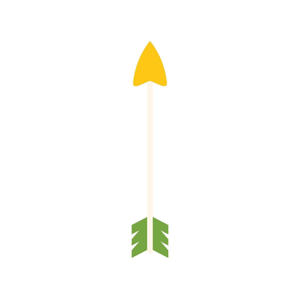 Minimalist arrow pointing upwards symbolizing direction and progress vector
