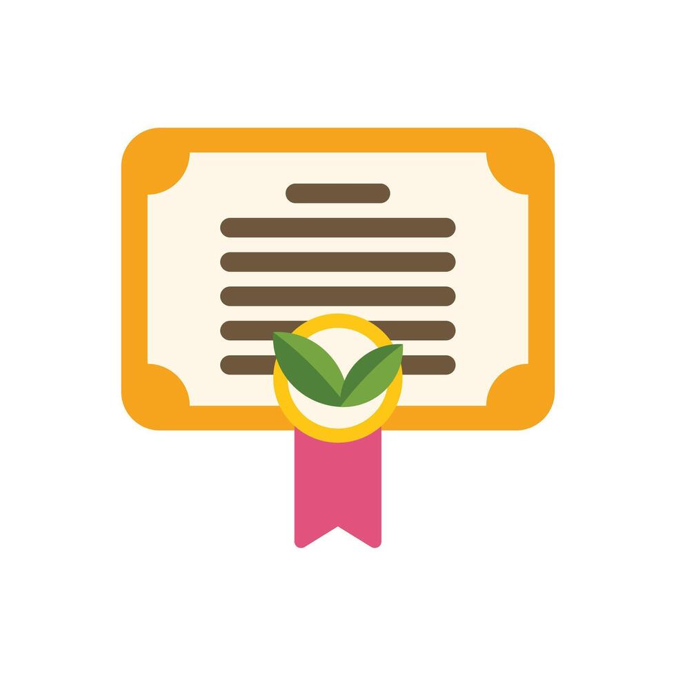 Eco friendly certificate promoting sustainable practices and environmental responsibility vector