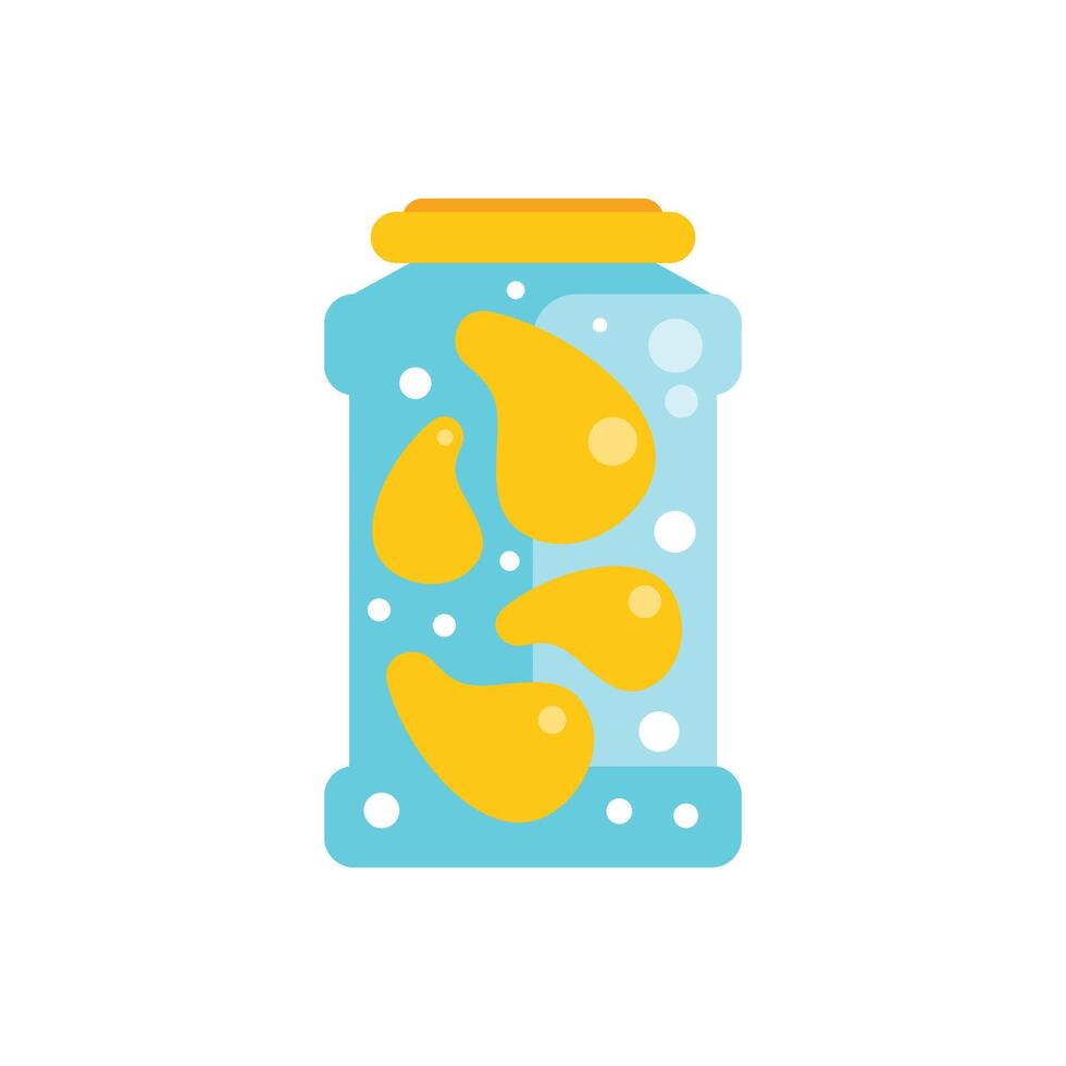 Potato chips floating in soda can, refreshing and flavorful combination vector