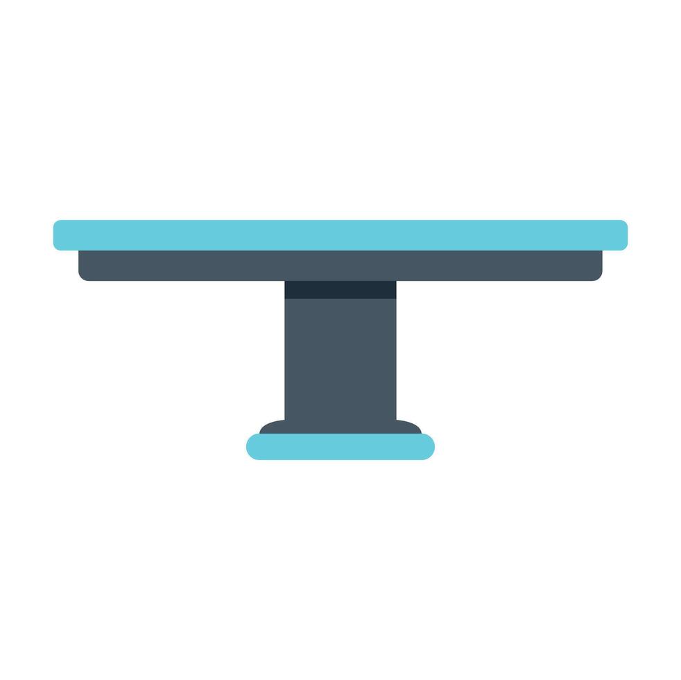 Surgical table representing healthcare and medical procedures vector