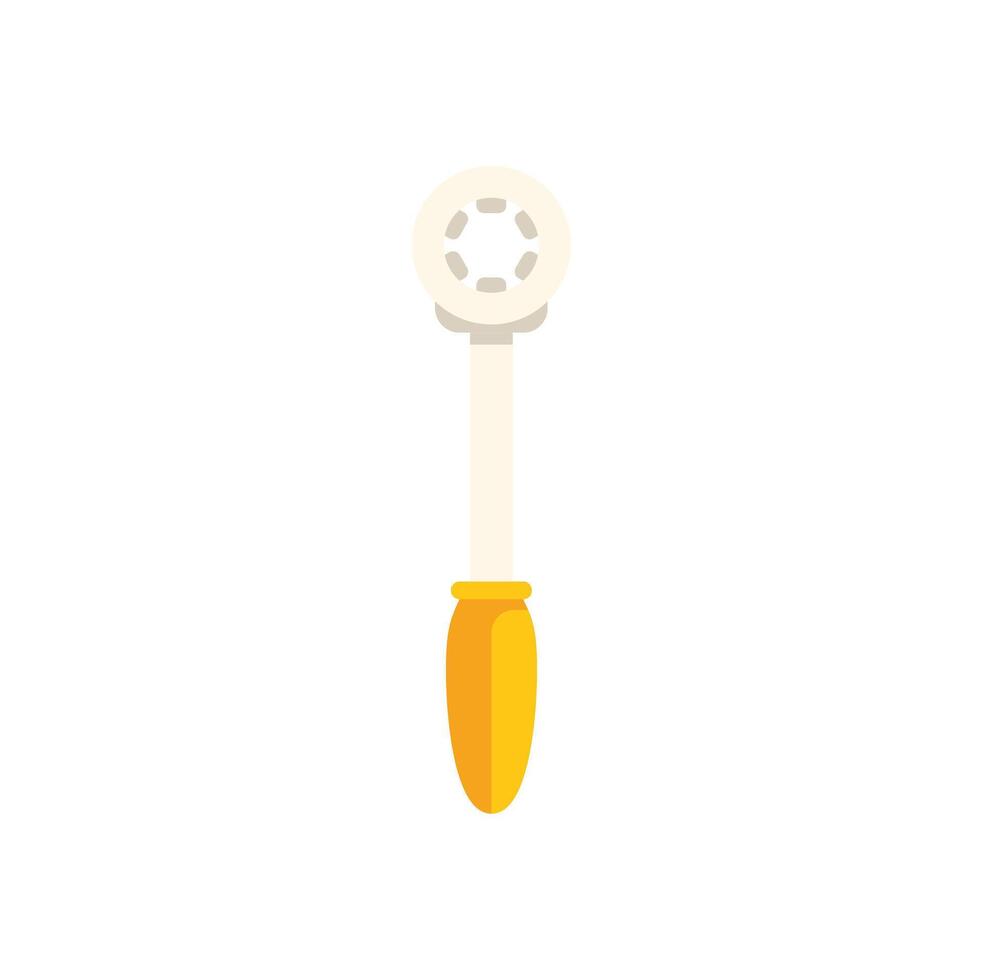 Baby teether soothing sore gums during teething period vector