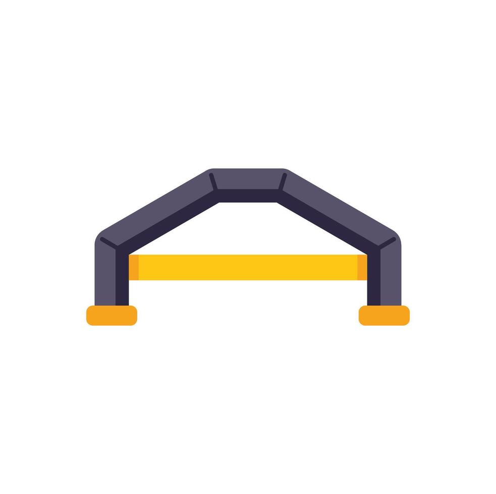 Inflatable advertising arch supporting company branding and promotion vector