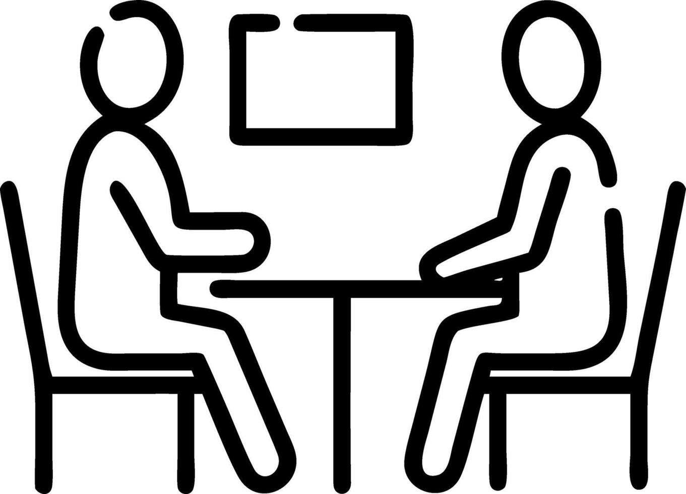 Young Indian businessman CEO HR director conducts job interview hiring female African American attorney in office with panoramic window view through jalousie glass Set 2 vector