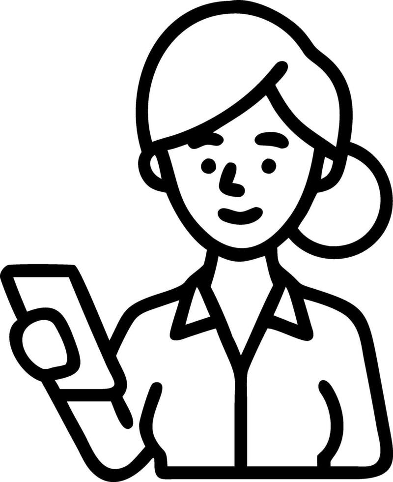 Young busy professional African American business woman company executive manager holding cellphone using mobile cell phone in office Set 2 vector