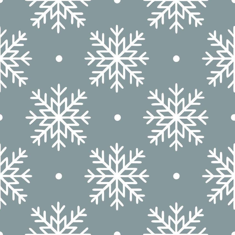 Winter snow seamless pattern with snow covered trees frosty branches and sparkling snowflakes for a magical winter look Set 3 vector