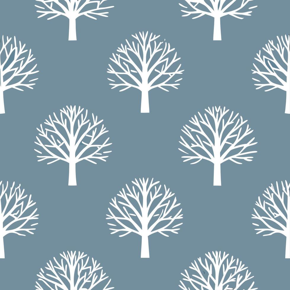 Winter nights seamless pattern with snowy hills distant mountains and sparkling stars for a peaceful remote winter landscape Set 3 vector