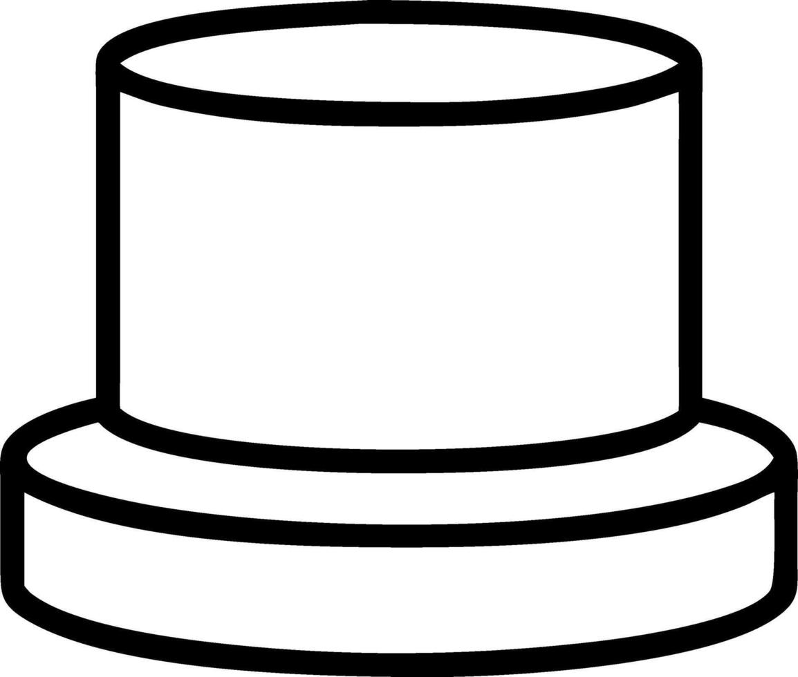 White cylindrical podium with two levels used for displaying products set against a beige wall background Set 8 vector