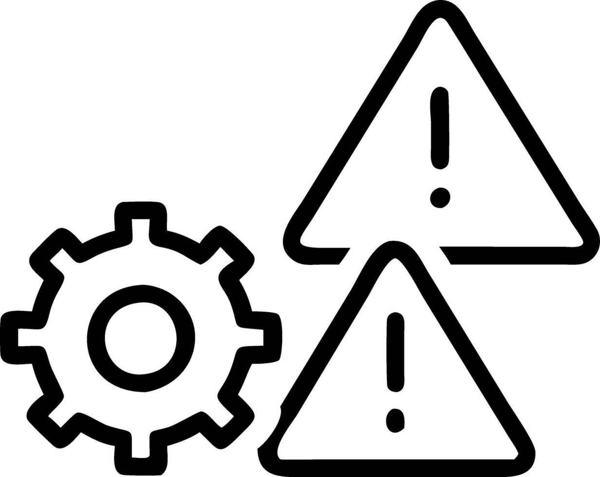 Warning icons appear beside holographic real time risk assessments showcasing risk management and analysis processes vector