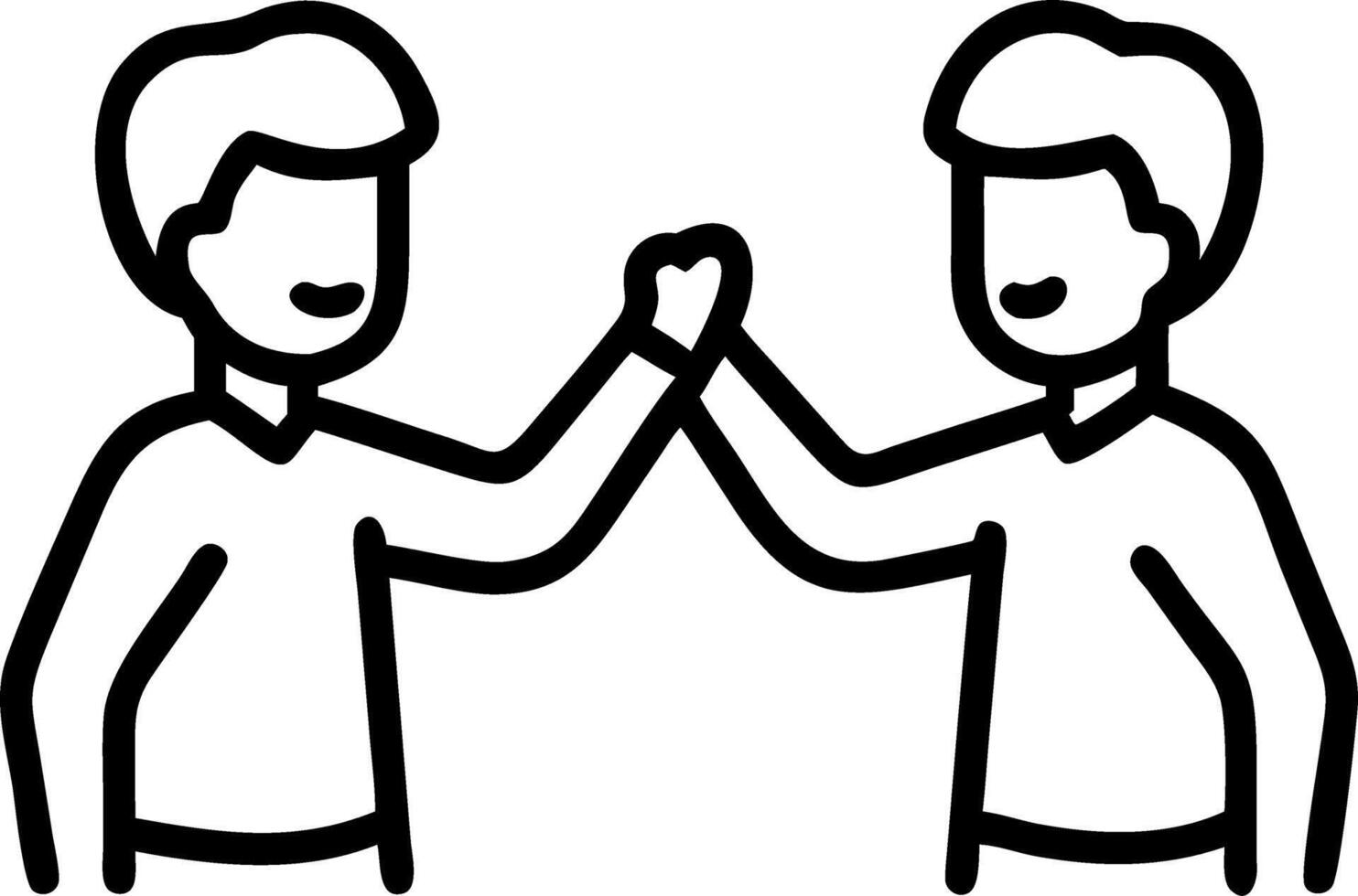 Two happy diverse young professional male employees team giving fist bump at work African and Hispanic business men buddies colleagues celebrating good collaboration teamwork resu Set 3 vector