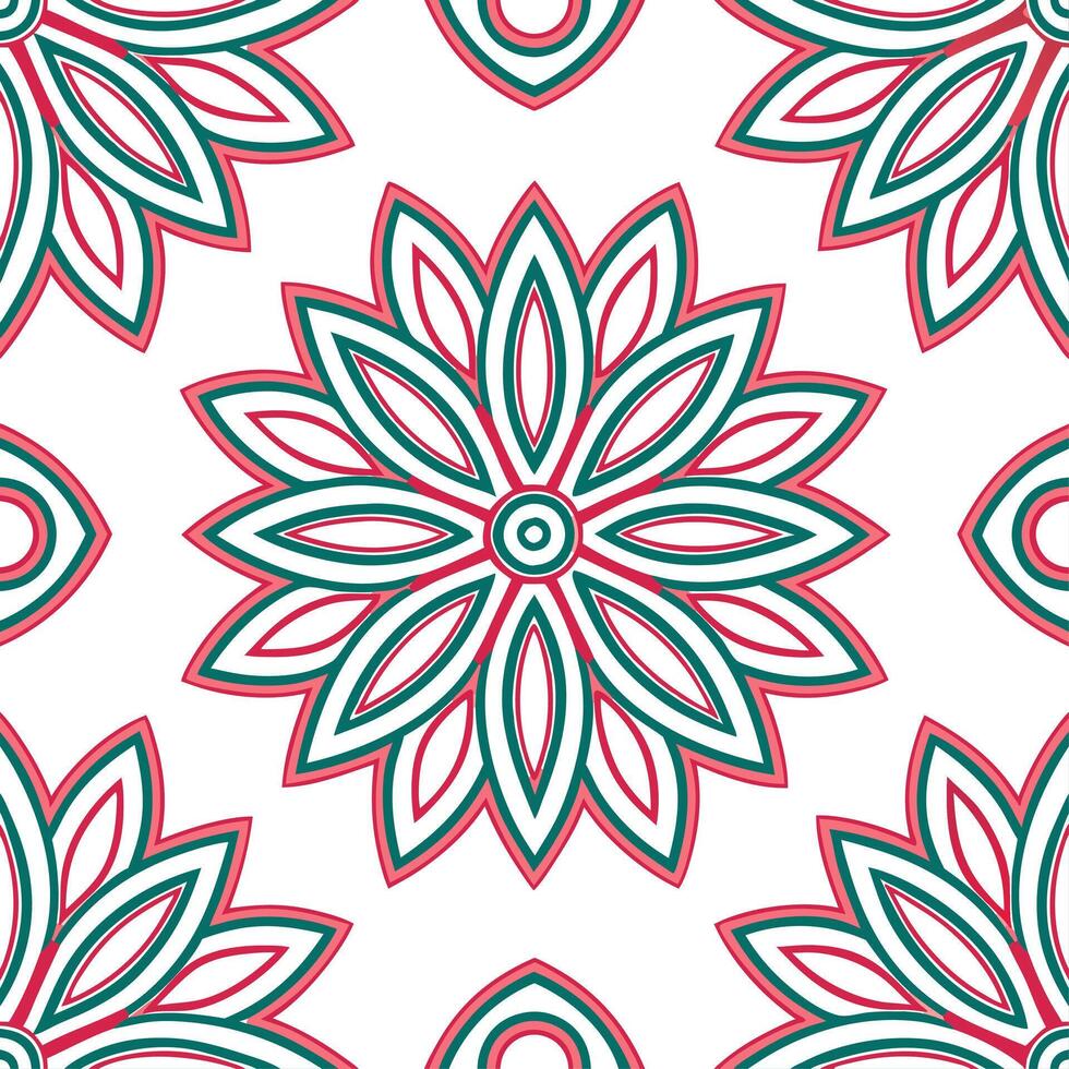 Tribal patterns seamless design with flowing curves and vibrant accents for a dynamic lively tribal vibe vector