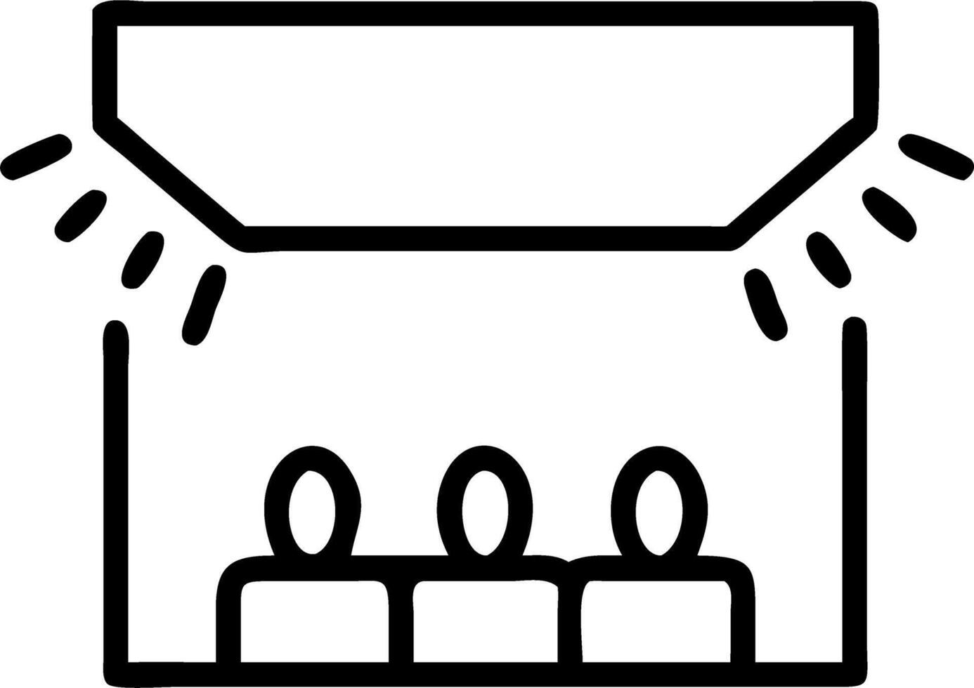 Theater lighting stage entertainment background with Decorative lights and copy space vector