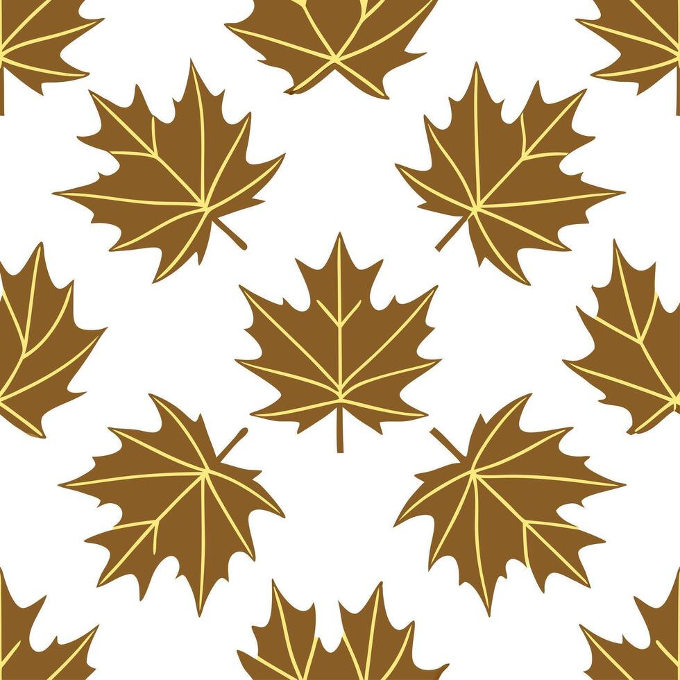 Thanksgiving leaves seamless pattern with rich autumn colors of red orange and yellow for a warm harvest inspired look Set 13 vector