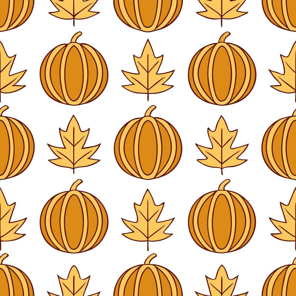 Thanksgiving leaves seamless pattern with rich autumn colors of red orange and yellow for a warm harvest inspired look Set 9 vector