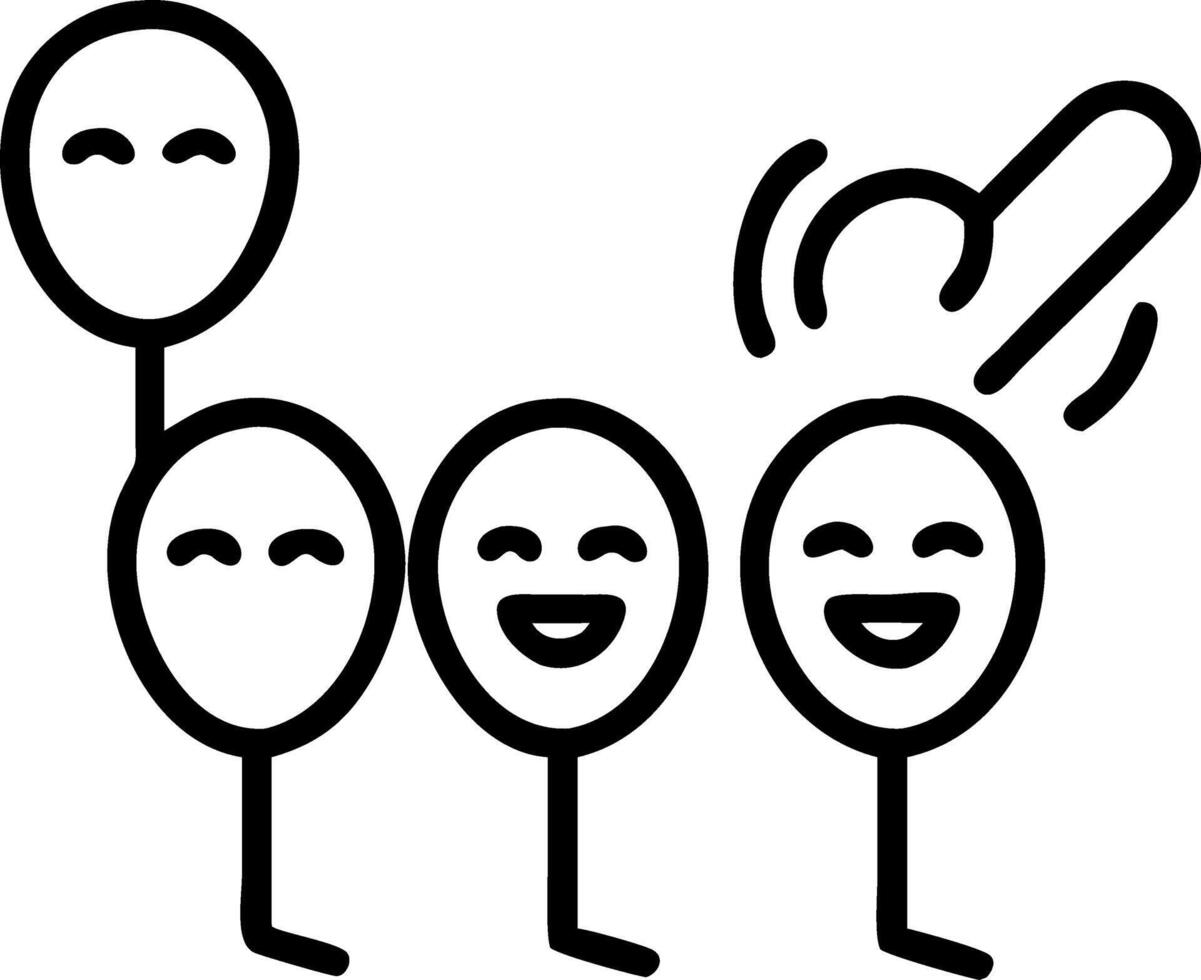 Swaying near dusty corner levity and laughter joy satire troupe invents laws about spoons controlling kingdom fate each decree sillier bestowing relief vector