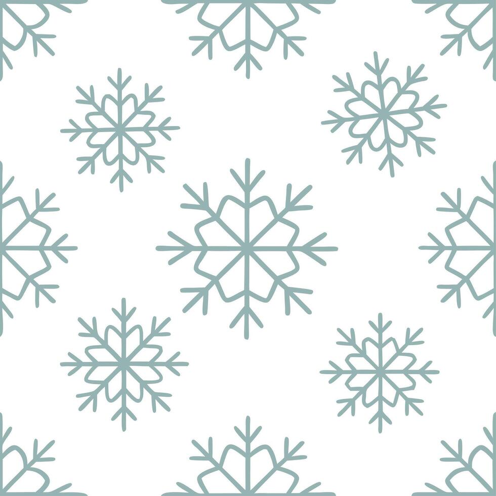 Subtle winter snow seamless pattern with delicate snowflakes and soft frosty textures for a quiet peaceful design vector
