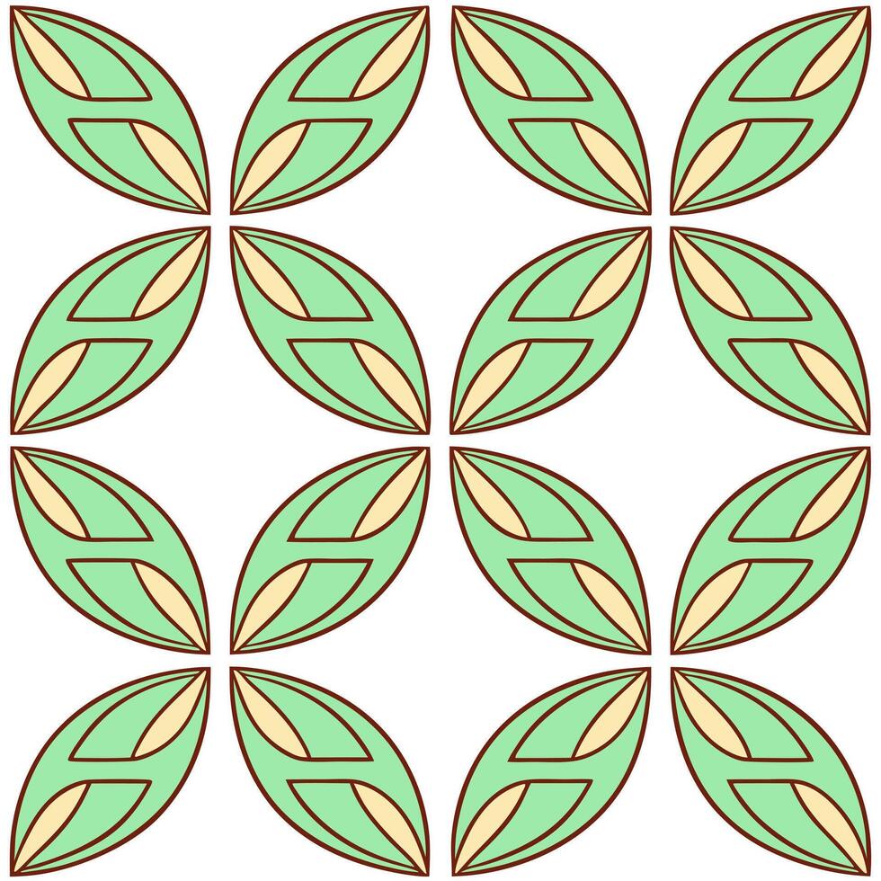 Spring leaves seamless pattern with elegant symmetry and balanced designs for refined luxurious decor vector