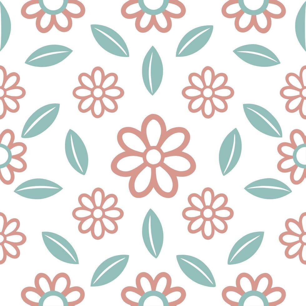 Soft and delicate spring floral seamless pattern with light hues and intricate detailing for refined designs vector
