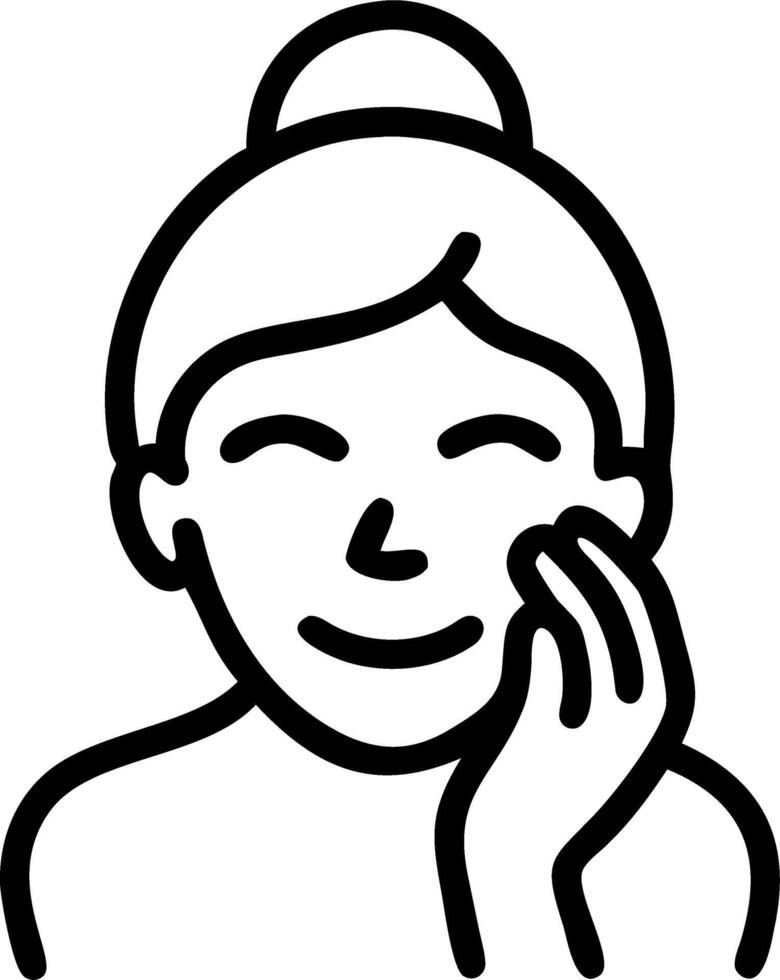 Smiling middle aged mature woman in her 50s applies facial cream on face looks at camera isolated on white background showcasing anti age healthy dry skin care beauty therapy old s Set 3 vector