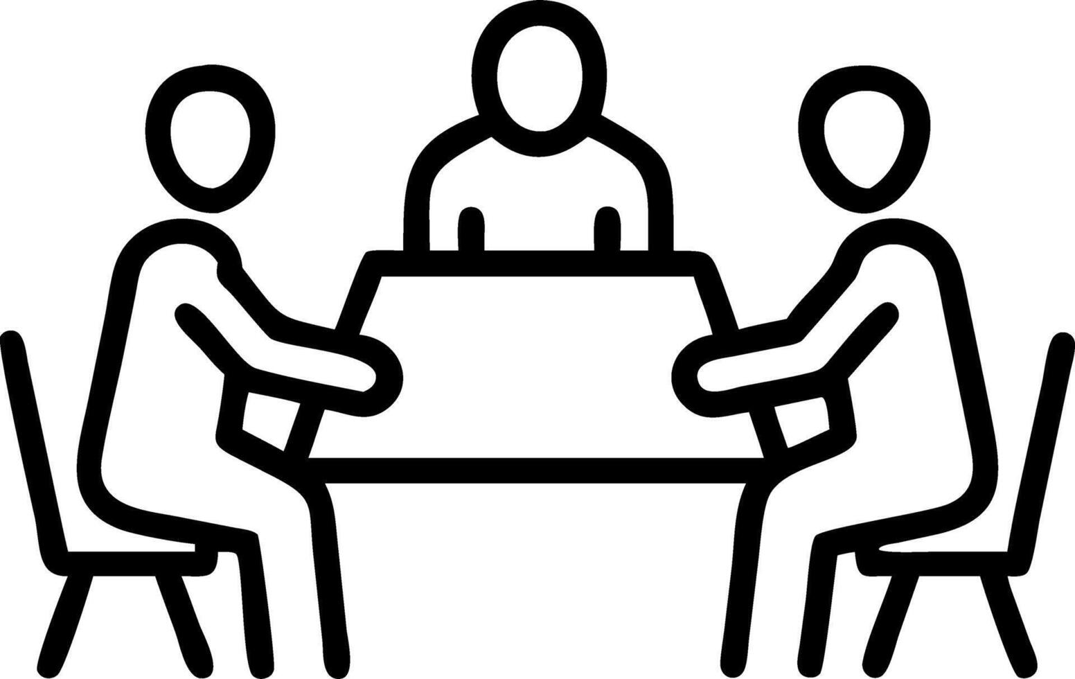 Senior female CEO and multicultural business people discussing company presentation at boardroom table diverse corporate team working together in modern meeting room office top vie vector