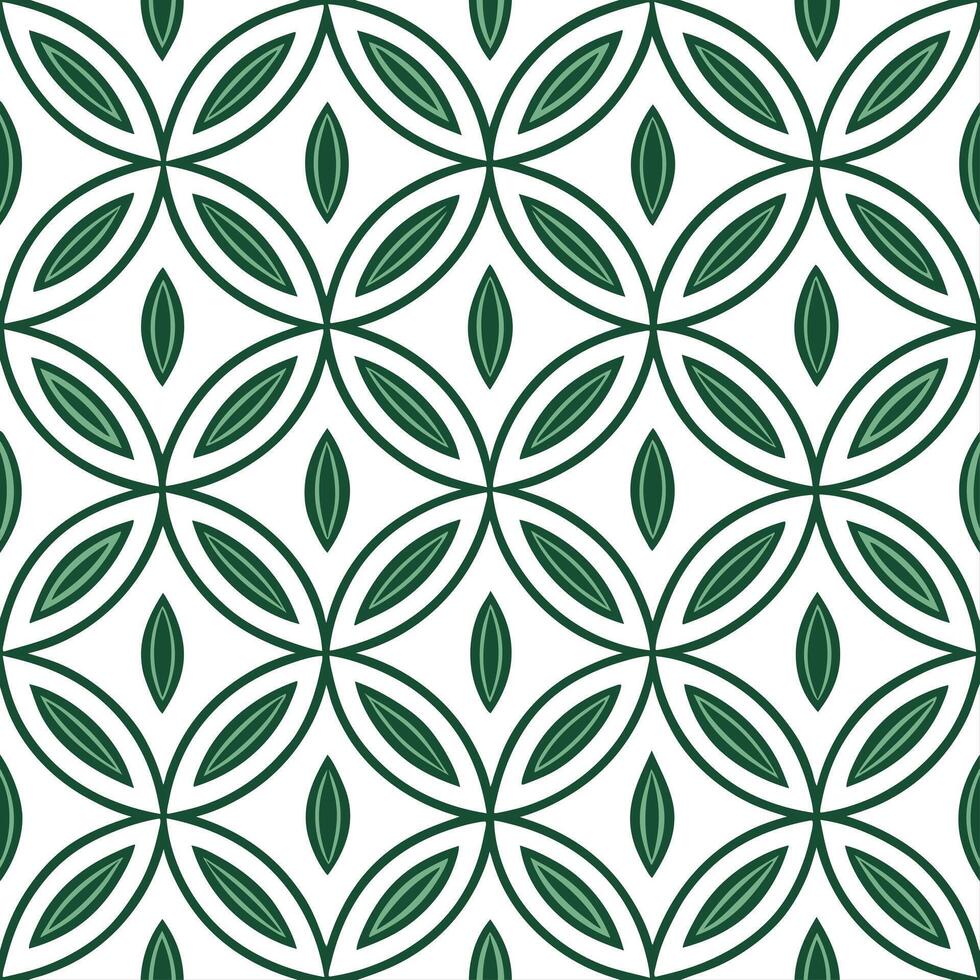 Retro geometric seamless tile pattern intricate line art on white background ideal for contemporary designs Set 4 vector