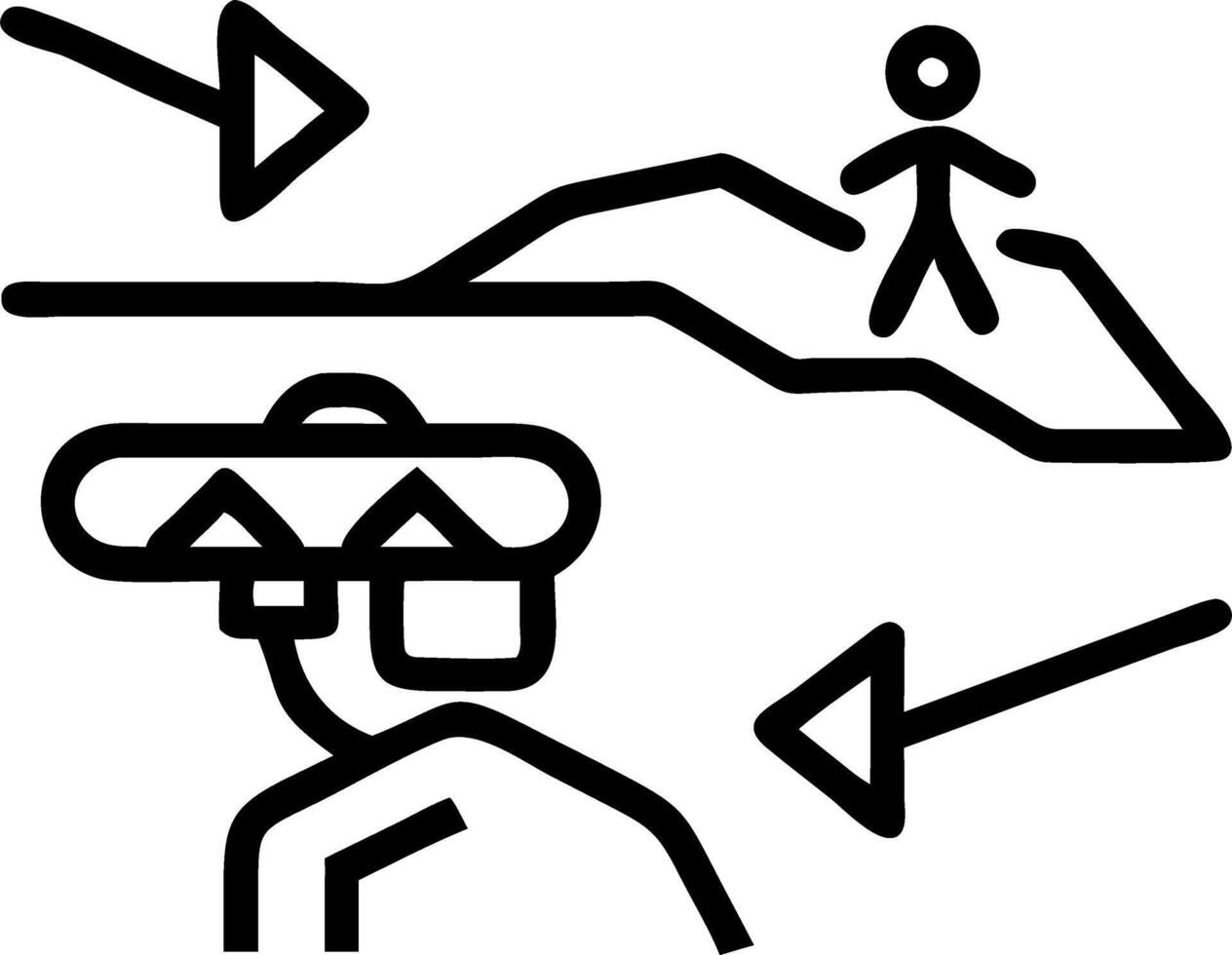 Retro Futurism Futuristic Landscapes VR role play traversing alien terrains wearable haptics AR projections multi sensory cues narrative fusion subtle vector