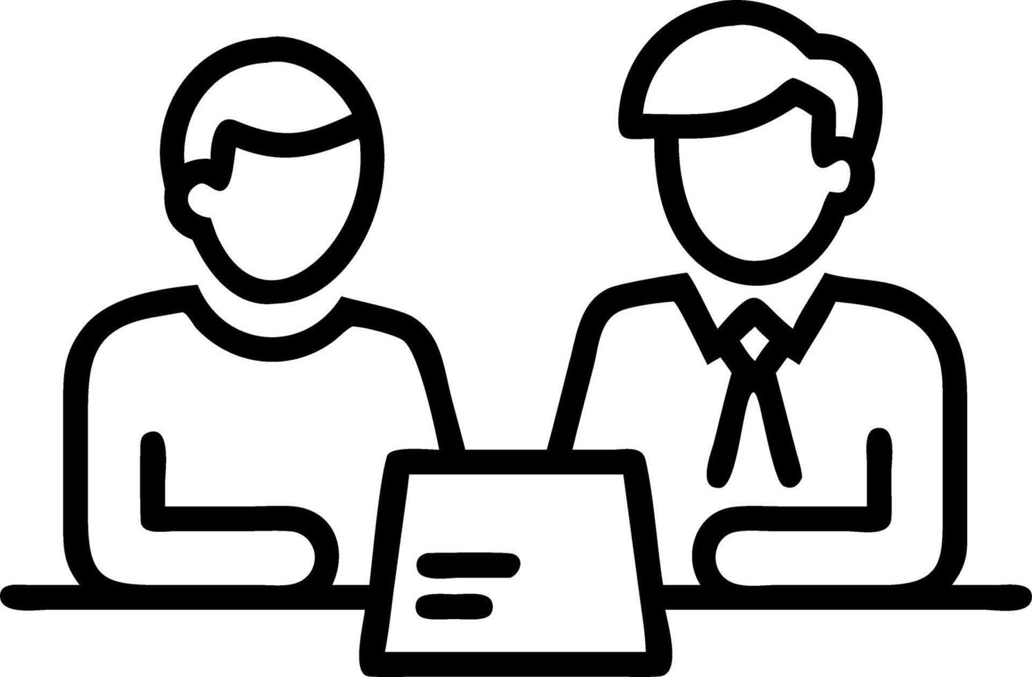 Professional young business man manager financial advisor consulting client having conversation sitting at work meeting Two busy happy diverse male employees checking documents ta Set 6 vector