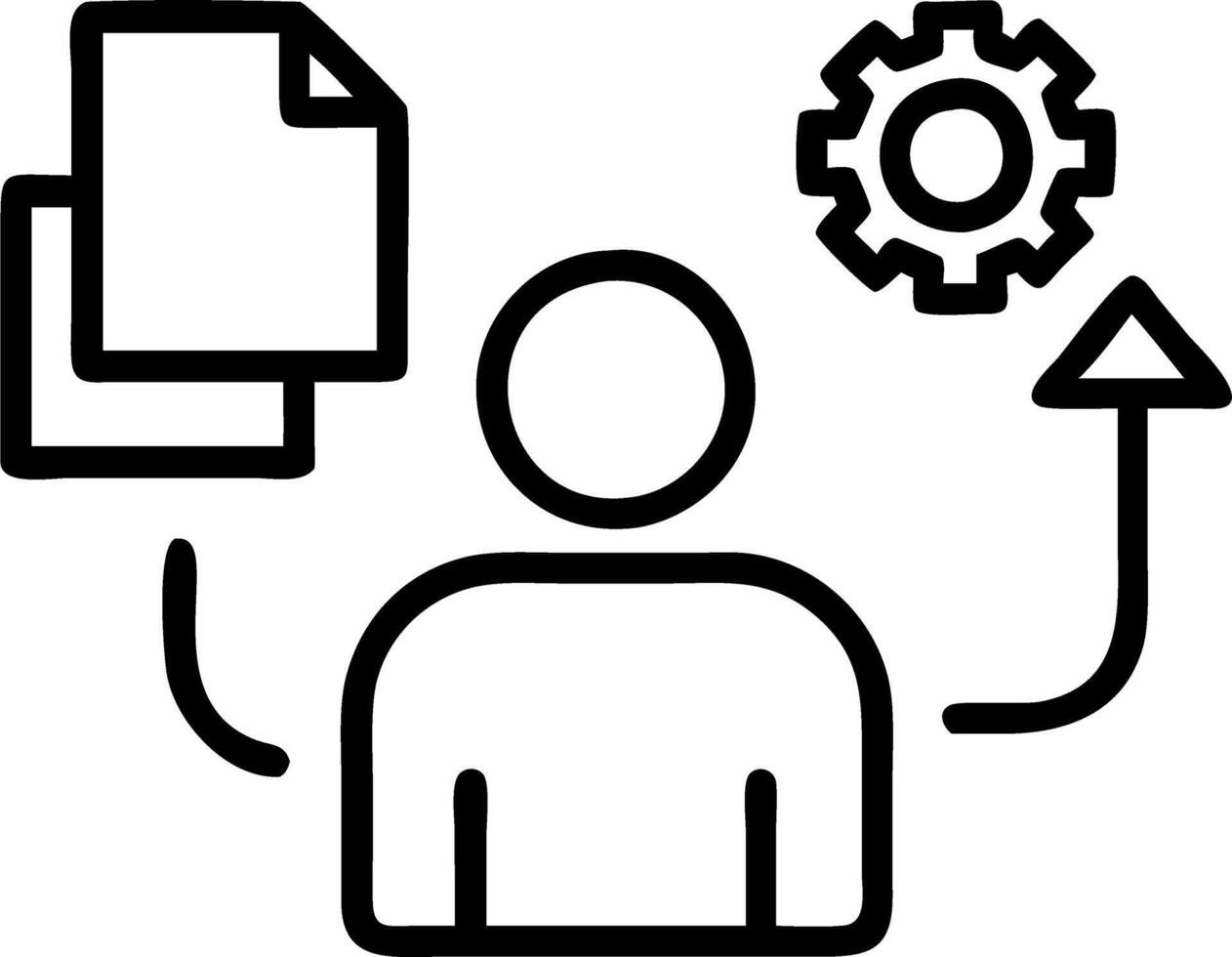 Professional managing futuristic holographic tools for task workflow and progress tracking vector
