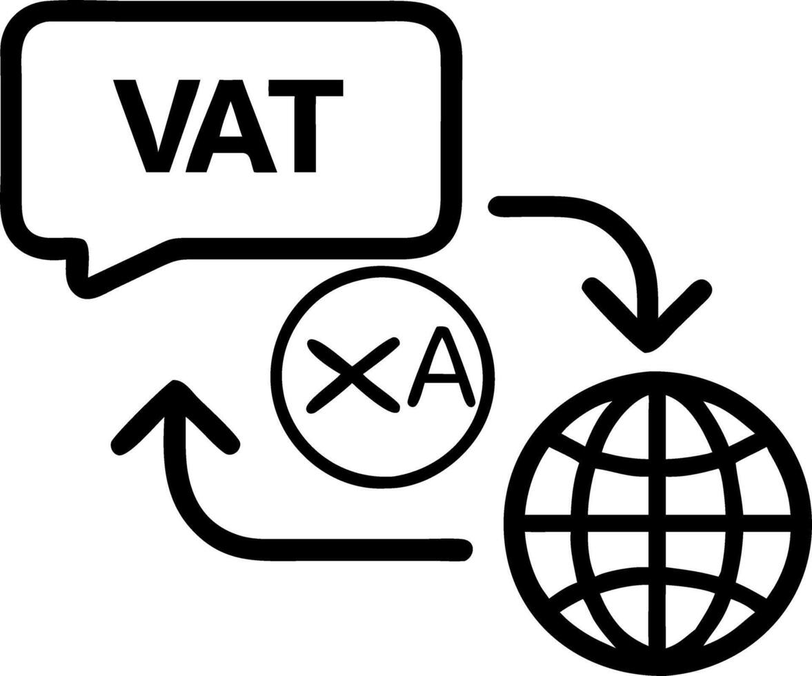 Present environment explaining VAT on imports balancing regulations international deliveries ensuring fairness vector