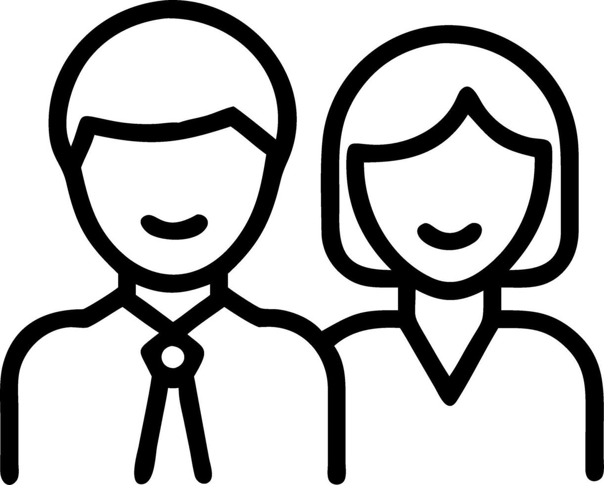 Portrait of two happy executives business man and woman partners in office middle aged managers mature businessman and businesswoman leaders professional team standing at work look vector