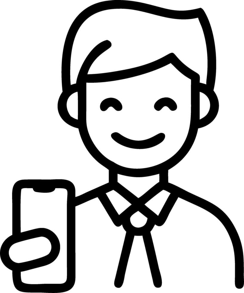 Portrait of happy African business man employee or student using smartphone at work smiling young adult male professional worker holding cell phone smart mobile tech working standi Set 6 vector