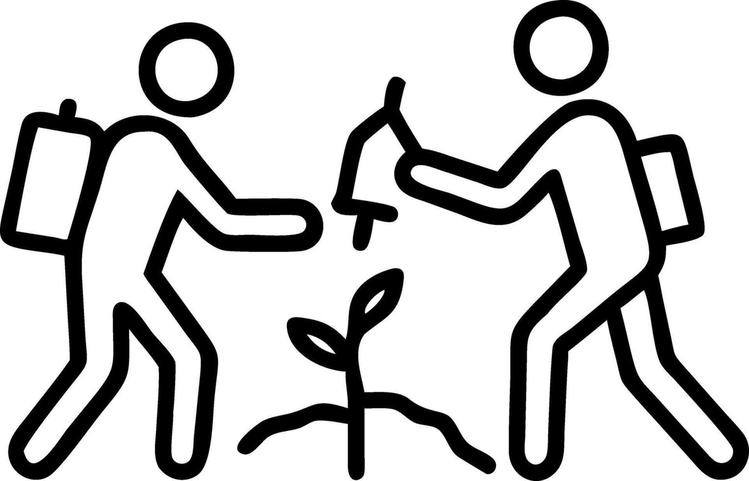 Picture couple carrying sustainable couples camping gear strolling forest paths inhaling fresh pine forging deeper connection vector