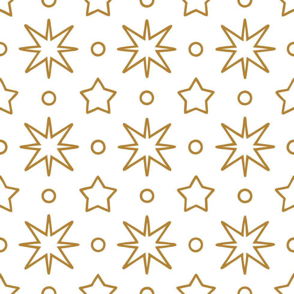New Year seamless pattern with gold 2023 numbers sparkling stars and celebratory elements for a refined celebration feel vector