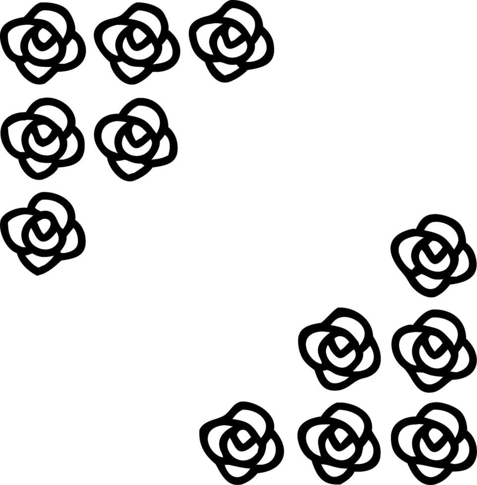Natural fresh red roses flowers pattern wallpaper top view red rose flower wall background vector