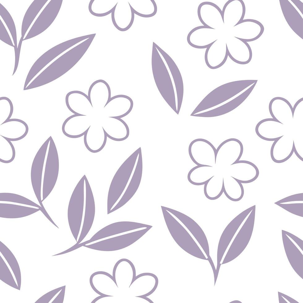 Minimalist spring floral seamless pattern with subtle textures and soft pastel shades for modern aesthetics vector