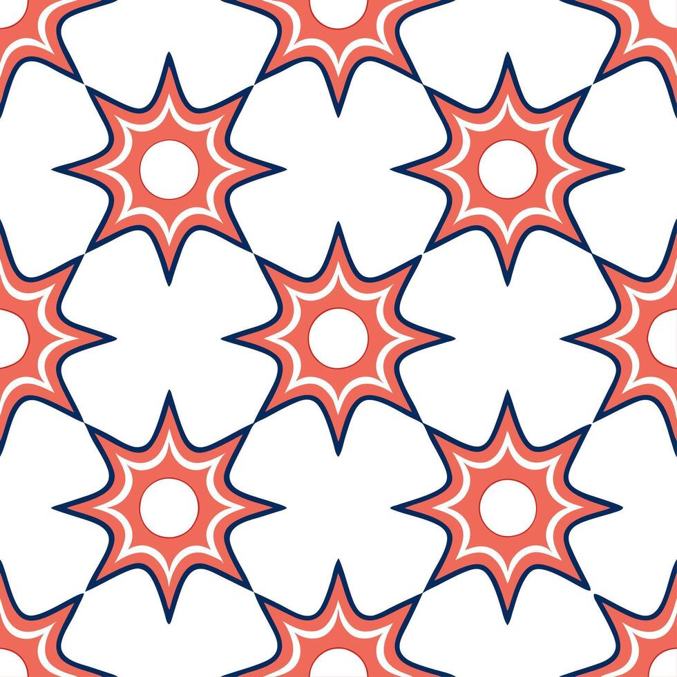 Modern abstract frame seamless tile pattern with bold colors and dynamic shapes vector