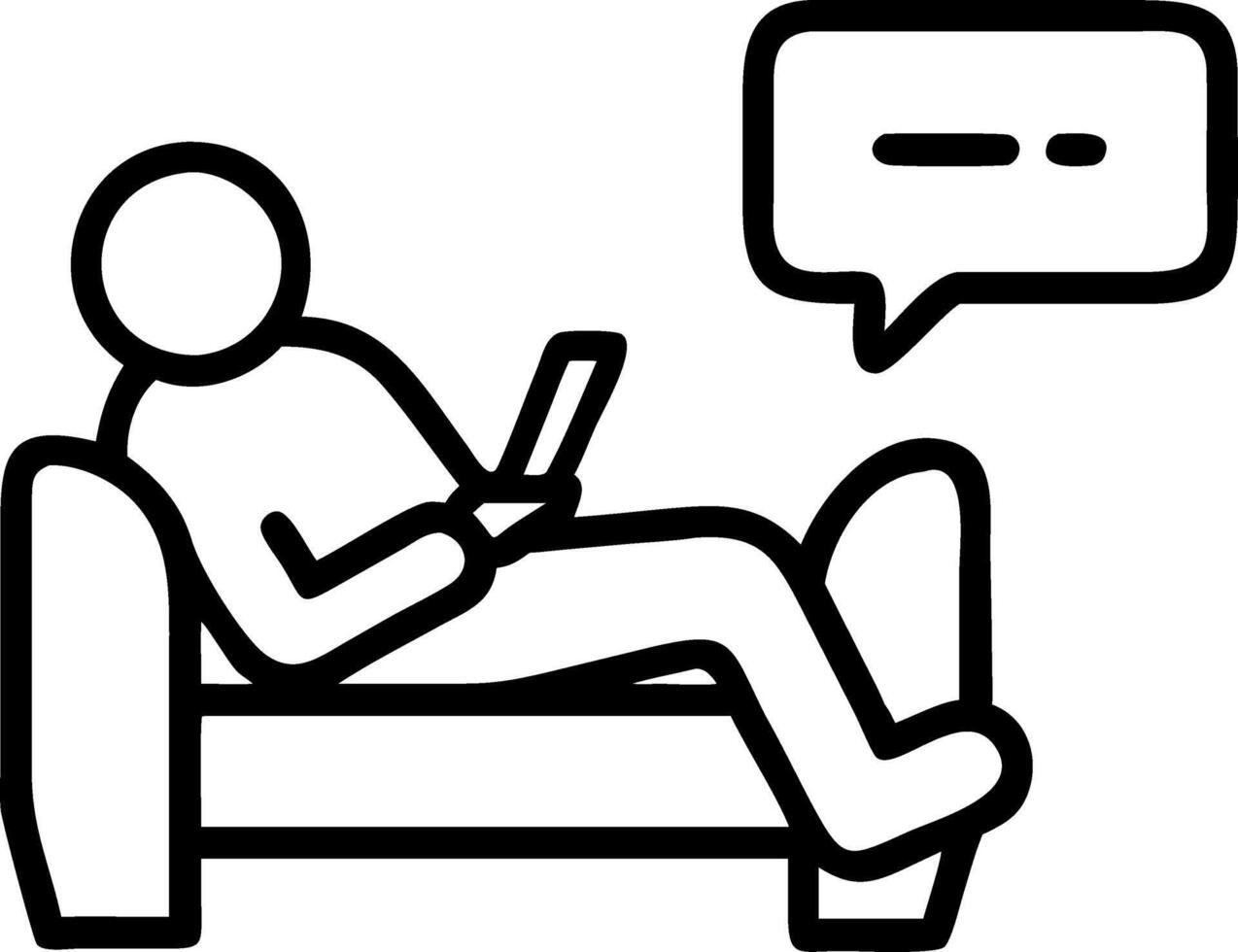 Middle aged old man using smartphone relaxing on couch at home Happy senior mature male user holding cellphone browsing internet texting messages on mobile cell phone technology s vector