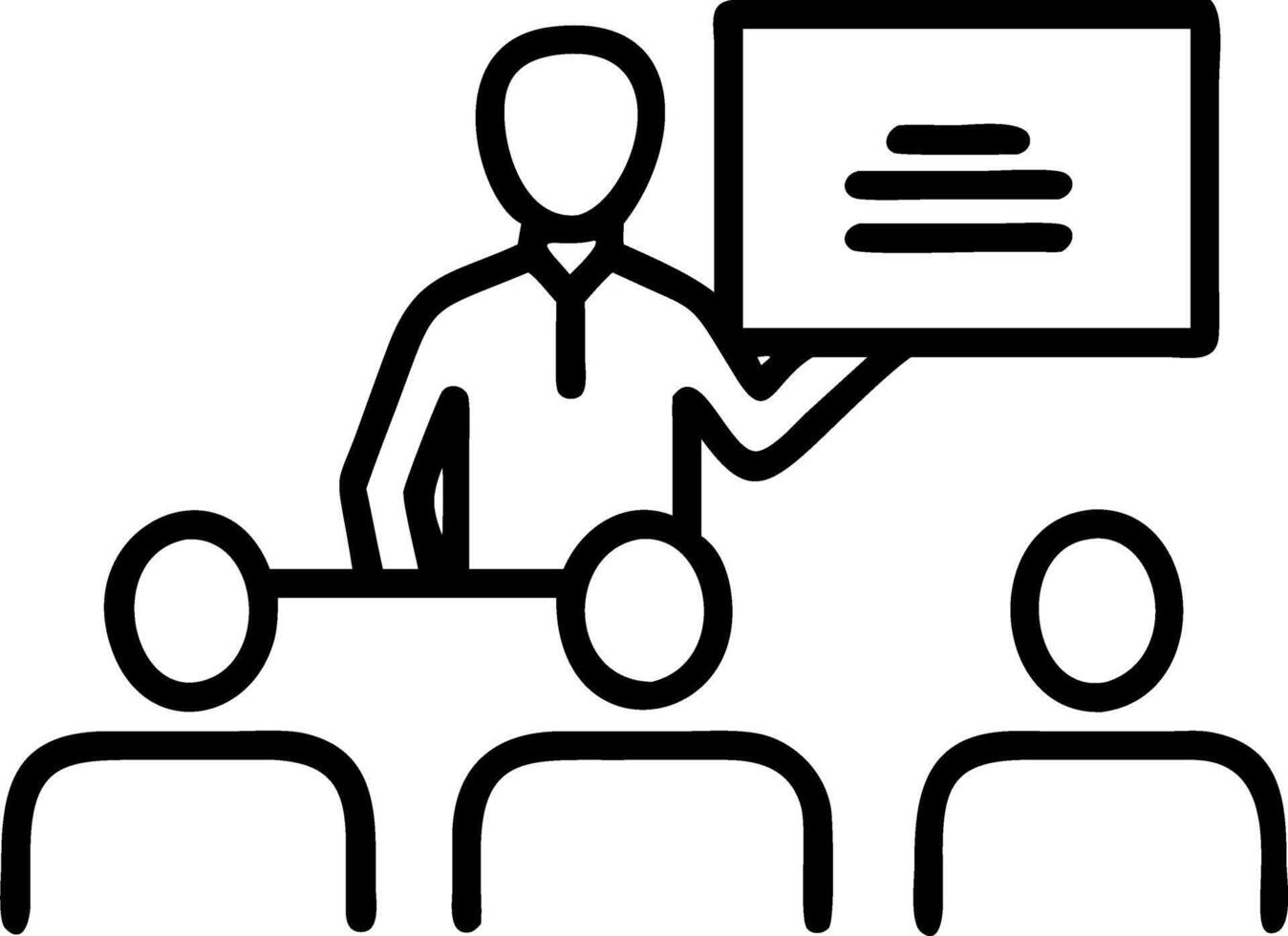 Mature mentor manager speaks at executive team meeting in boardroom male leader training executive team at board briefing multicultural professional business people discussing stra vector