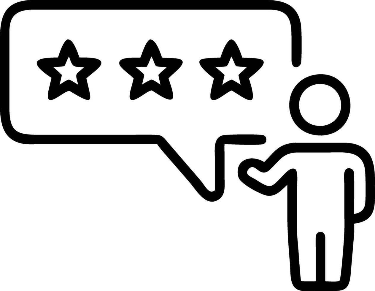 Man giving excellent service rating on phone app evaluating business reputation and service quality symbolizing customer satisfaction feedback survey in empty space vector