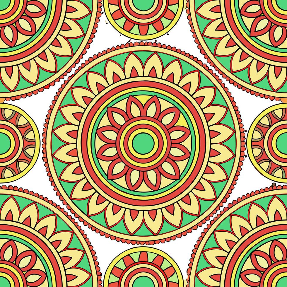 Local motifs seamless pattern with traditional patterns and vibrant colors for a rich cultural aesthetic Set 2 vector