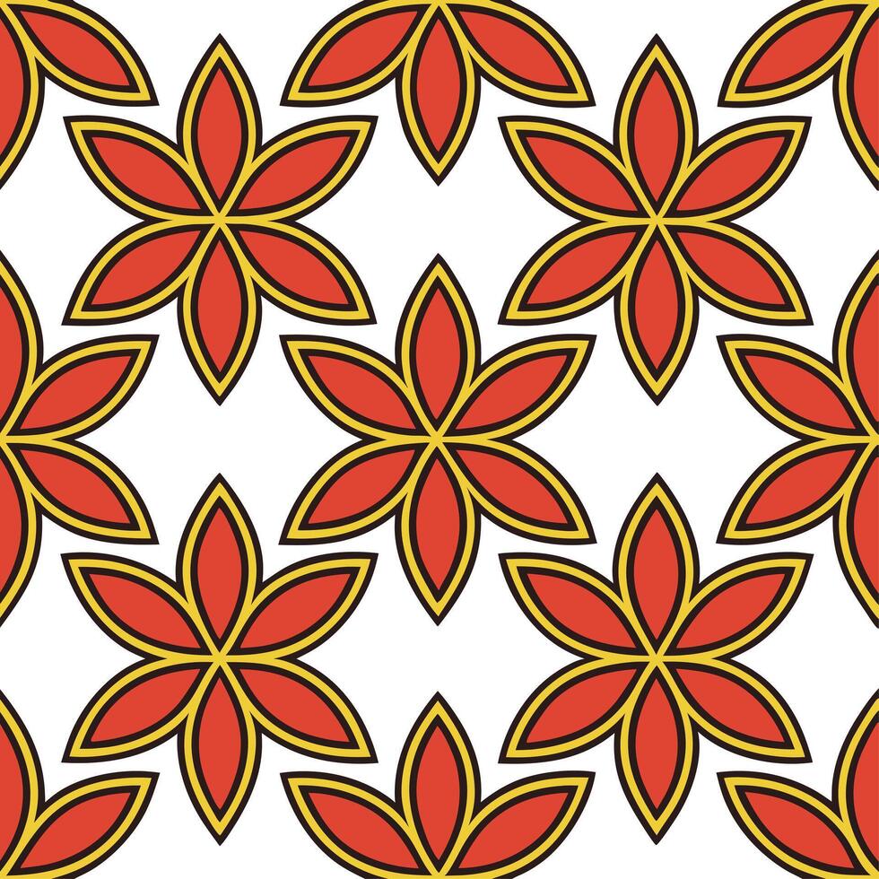 Local motifs seamless pattern with rich saturated colors and ethnic symbols for a powerful cultural visual vector