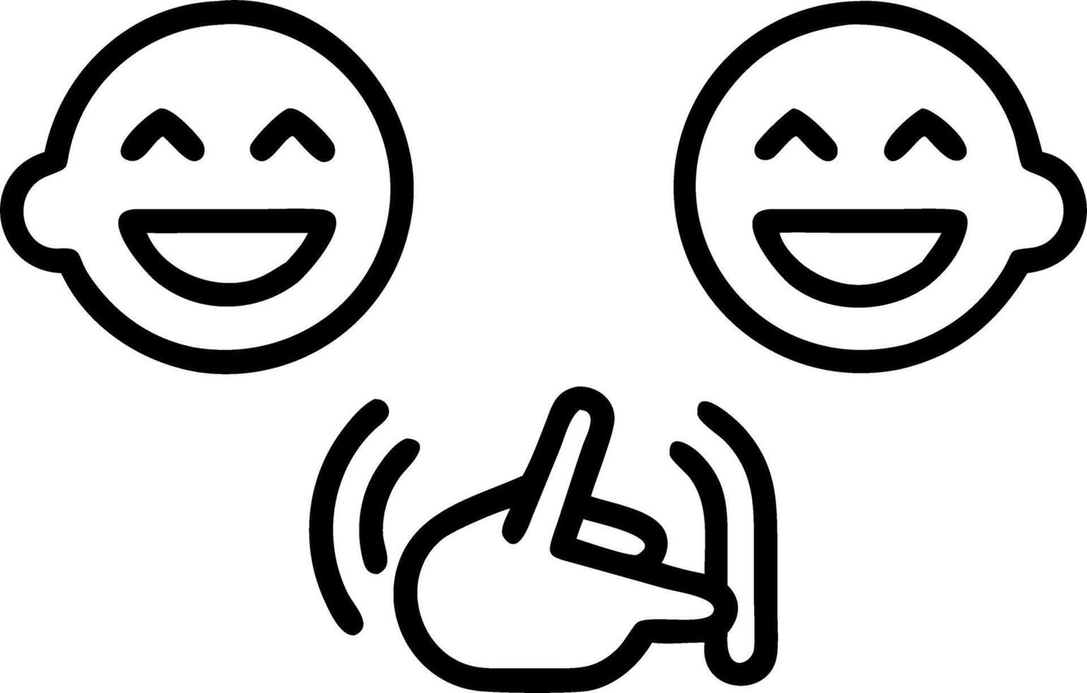 Levity and Laughter Social Media Laughs vector