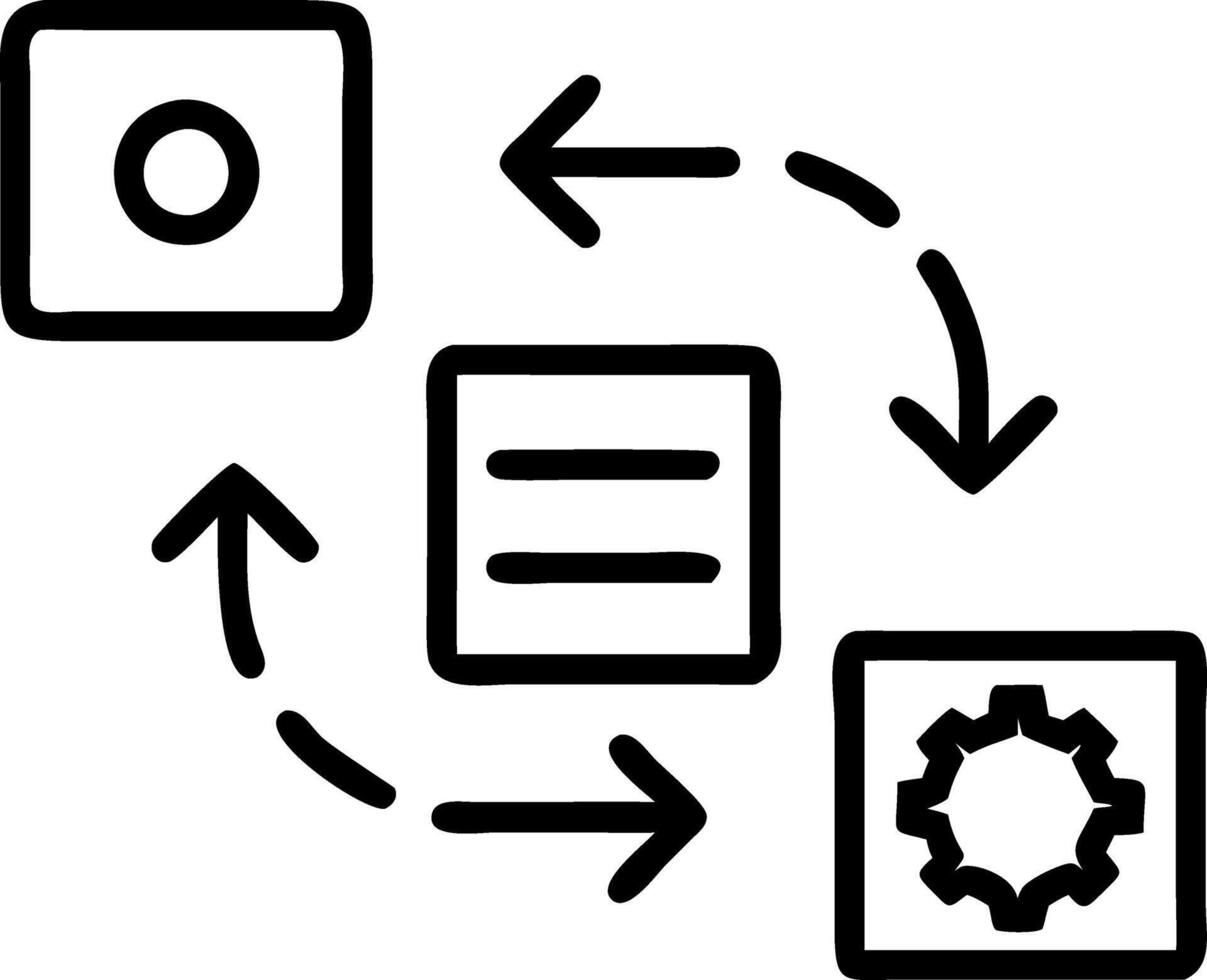 Interactive Task Progress A holographic step by step process being completed visually in workflow management vector