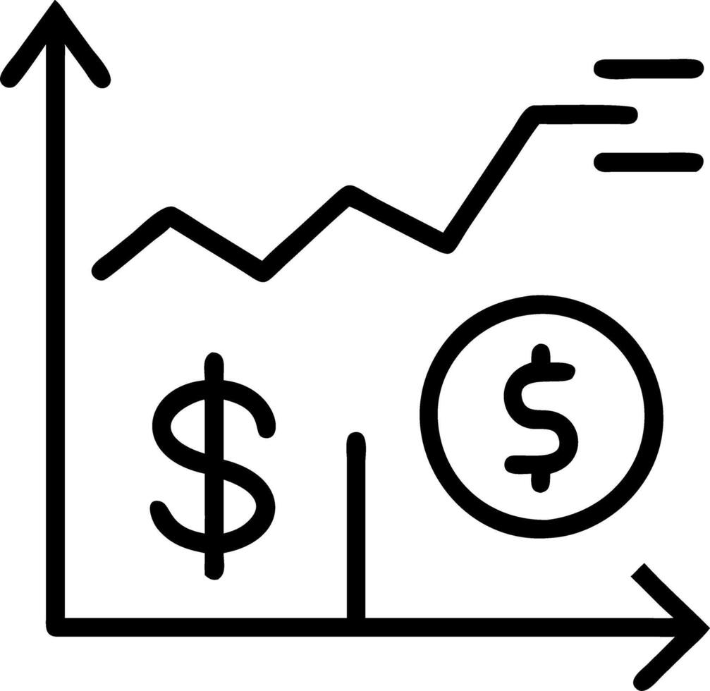 Interactive graphs and currency symbols representing economic strategies in financial analytics vector