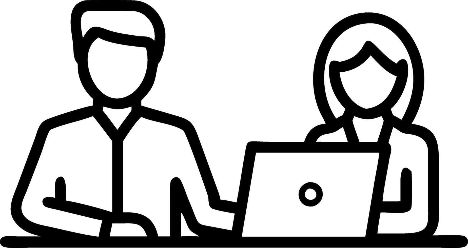 Indian male CEO executive mentor consults on financial operations with female African American intern colleague using laptop in modern office with panoramic window vector