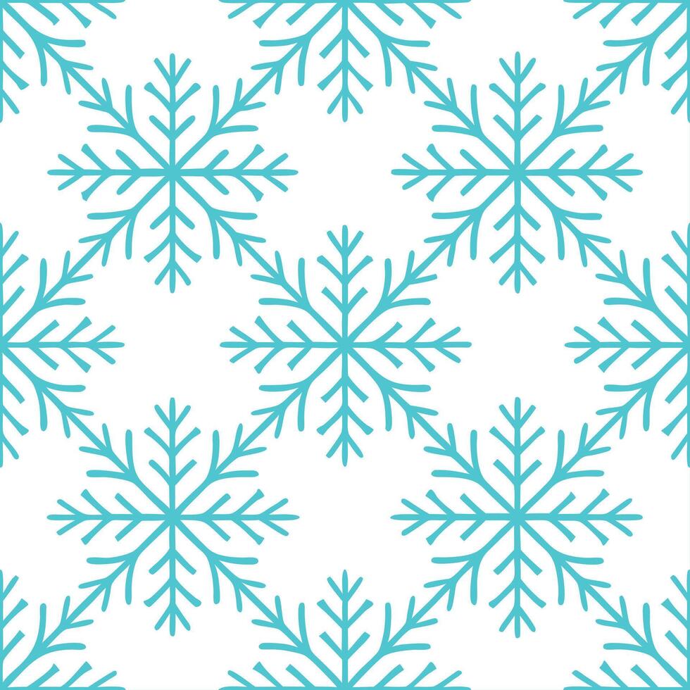 Icy branch silhouette seamless tile pattern with delicate frost details and cool blue tones vector