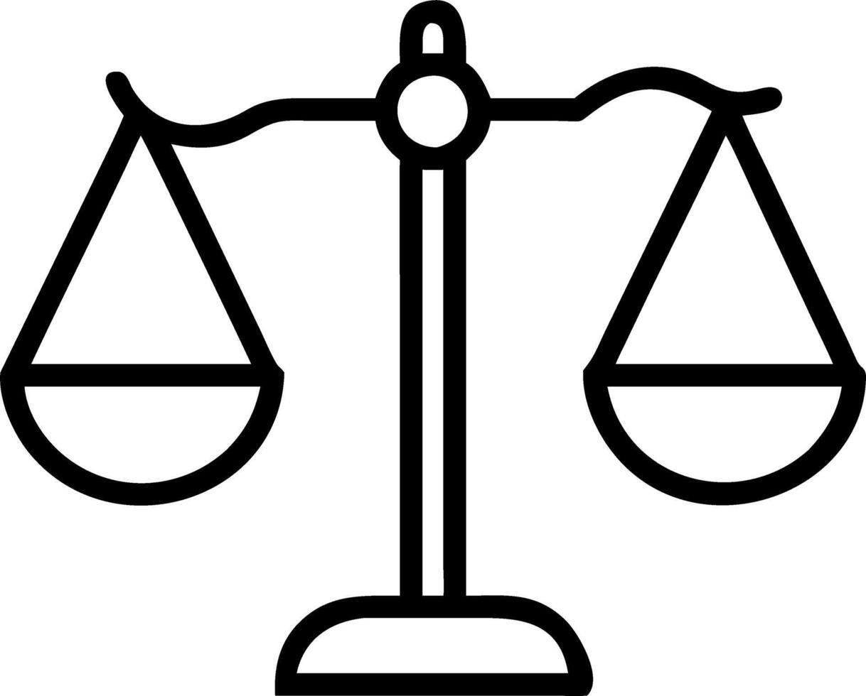 Holographic legal scales in professional hands symbolizing balanced decisions and justice vector