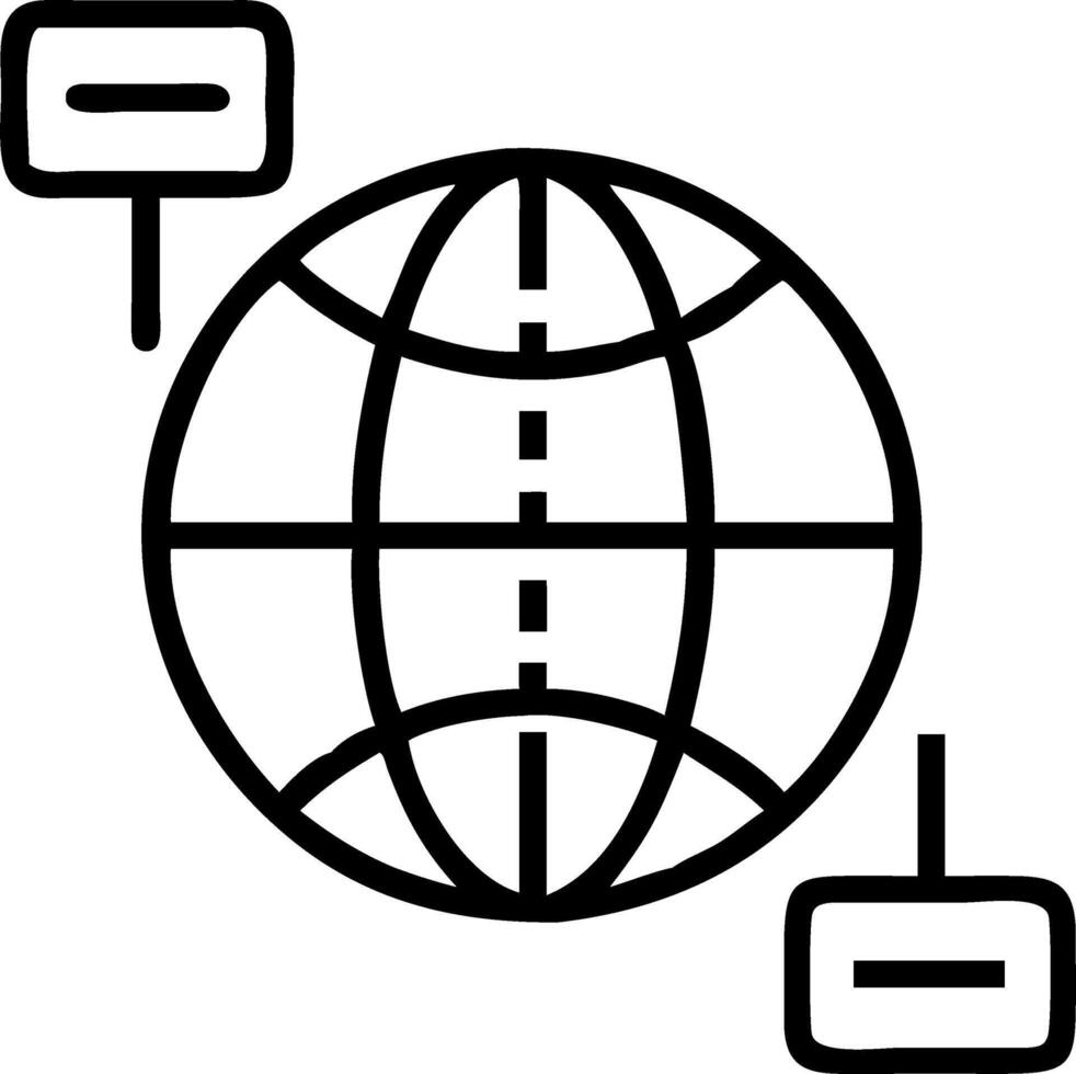 Holographic globe displaying interconnected business tools illustrating global business strategy and international collaboration Set 2 vector