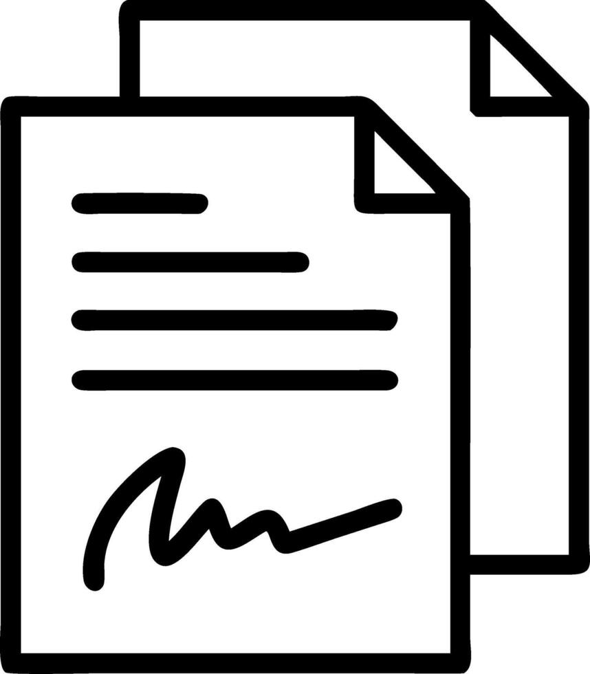 Holographic documents being signed or reviewed digitally representing digital contracts and agreements vector