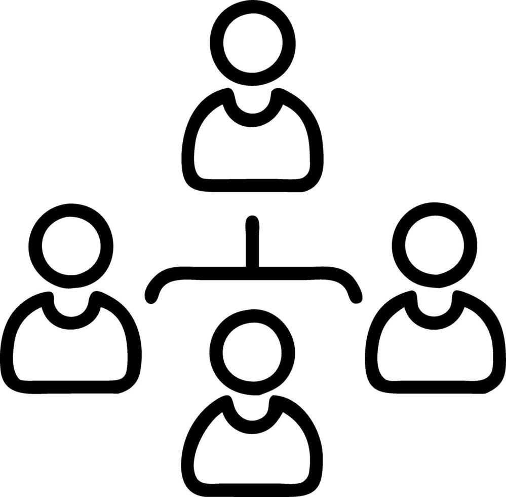 Holographic display of user profiles being arranged in a team structure to represent team management in collaborative environments vector